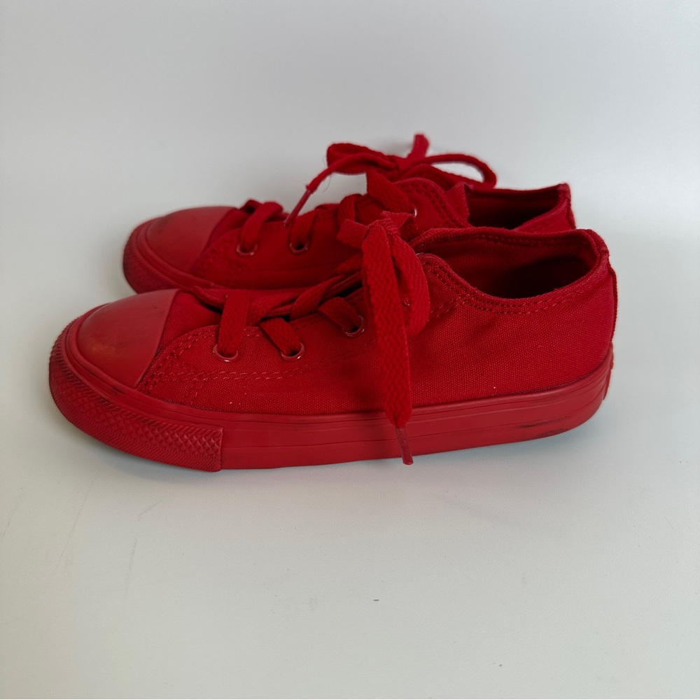 Converse Kids Red Sneakers - Picture 4 of 6